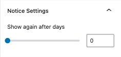 Notice Block Options